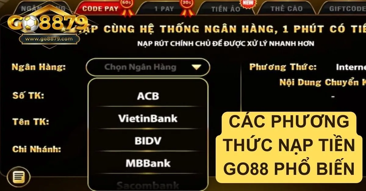 Nạp tiền Go88